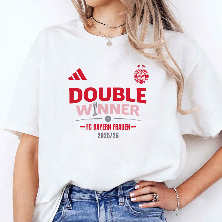 Double Winner FC Bayern Frauen 2025 2026 Shirt