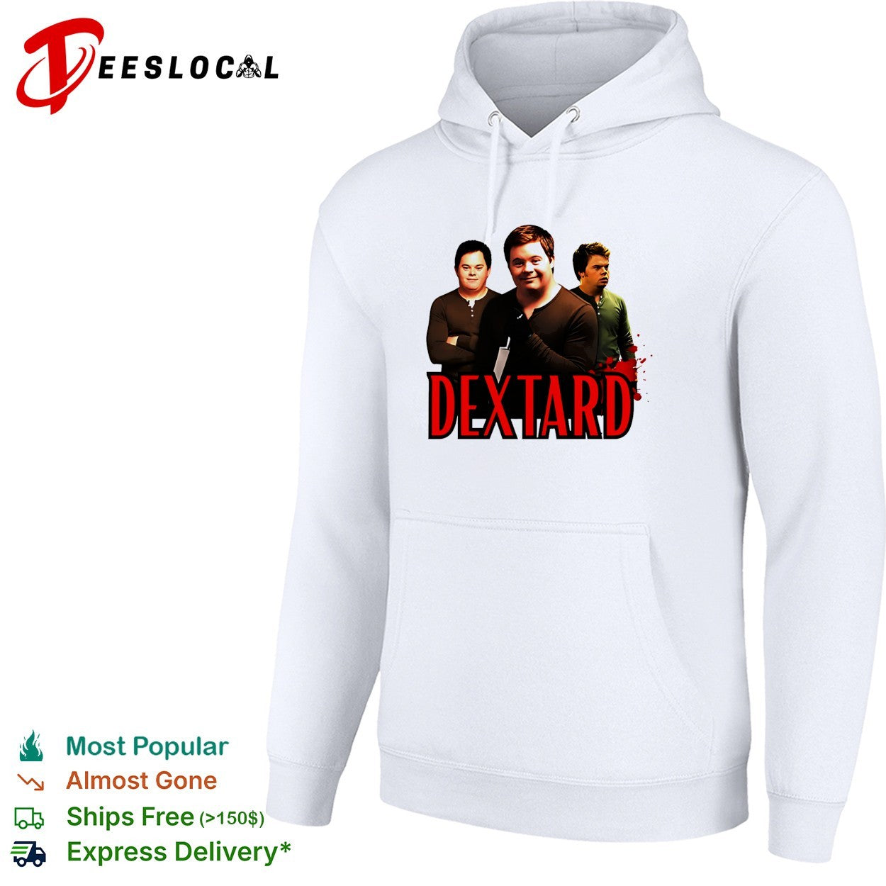 Down man Dextard parody meme shirt