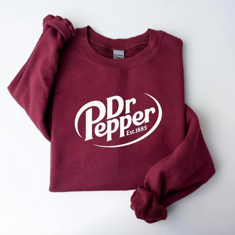 Dr. Pepper King Of Beverages Unisex Hoodie - Men's Pullover Sweater - Womenswear