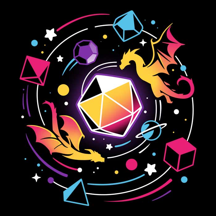 Dragon Dice Solar System - Long Sleeve T-Shirt