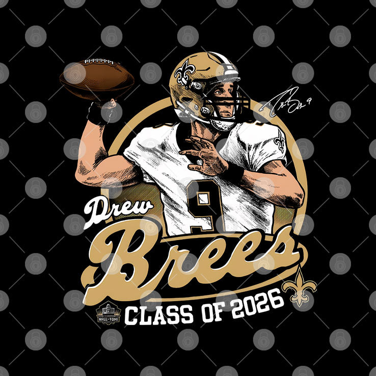 Drew Brees Hall Of Fame 2026 T Shirt