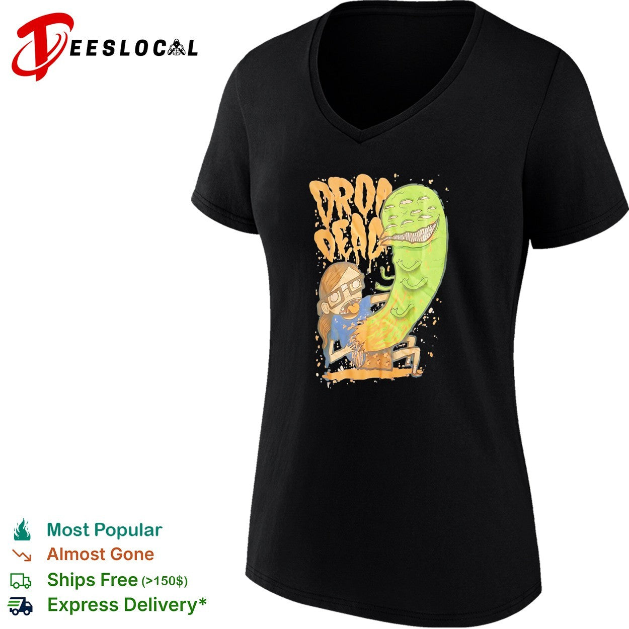 Drop Dead Rick and Morty Alien Monster Fusion Pop shirt