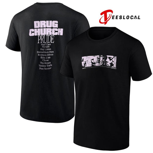 Drug Church Prude tracklist shirt
