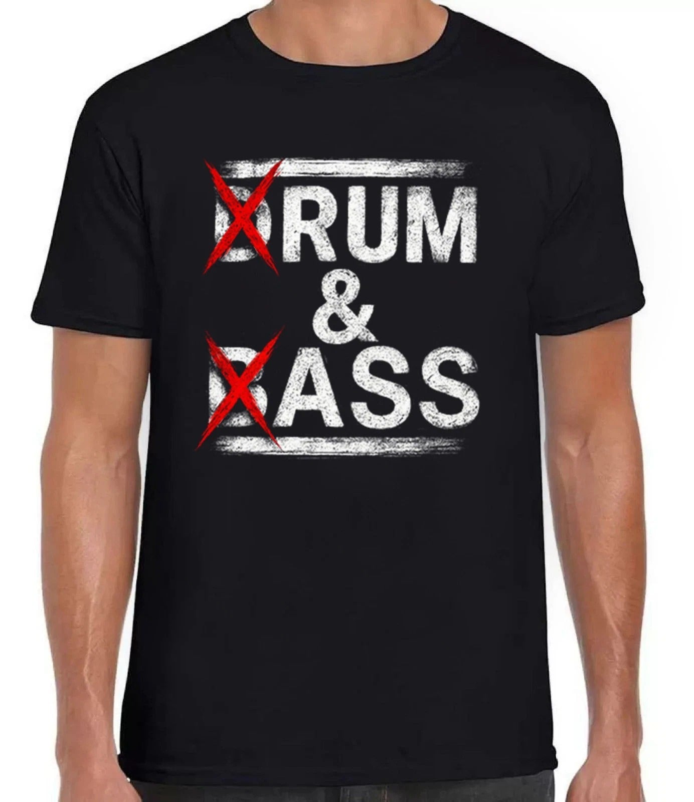 Drum & Bass Rum And Ass Lovers Joke Saying Funny Gift Tee Black T Shirt 474