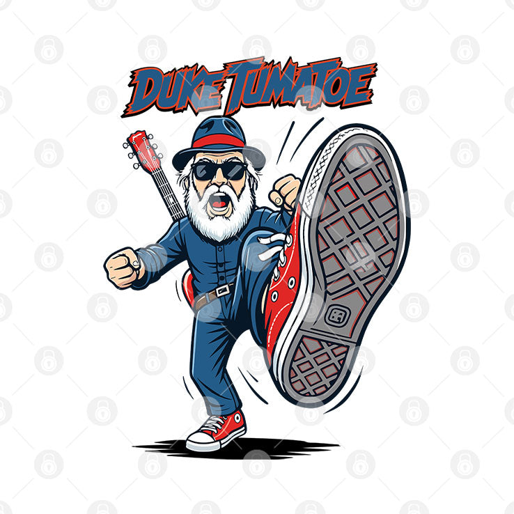 Duke Tumatoe Kicking Duke Kung Fu T Shirt