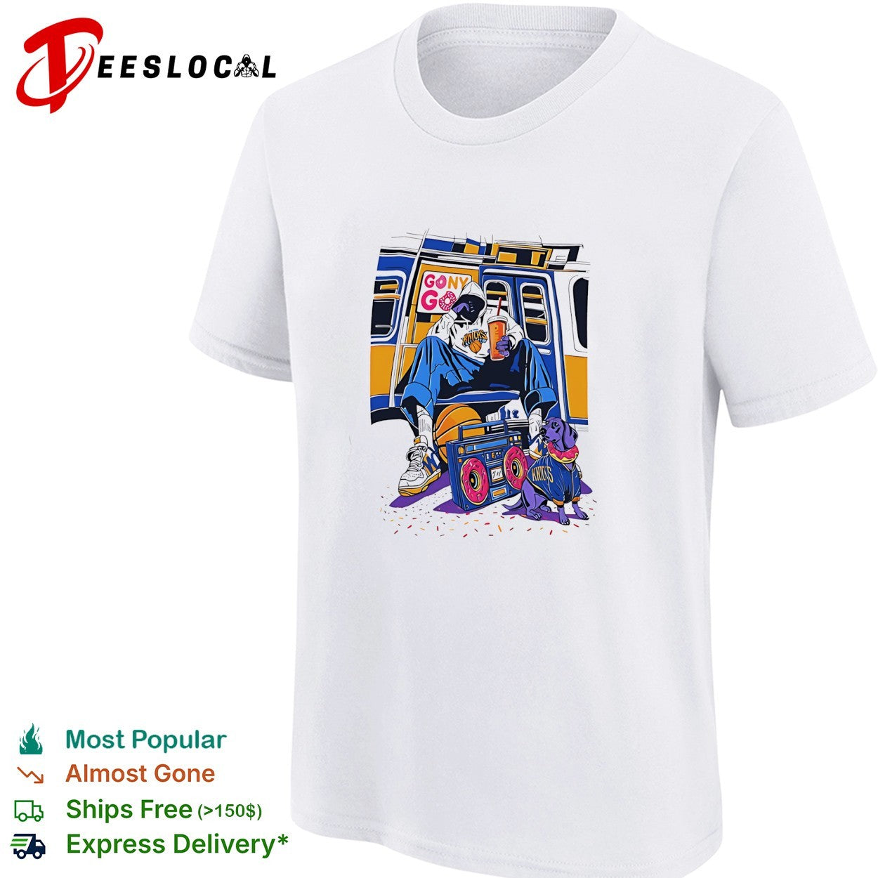 Dunkin’ Knicks New York Subway donut Streetwear style shirt