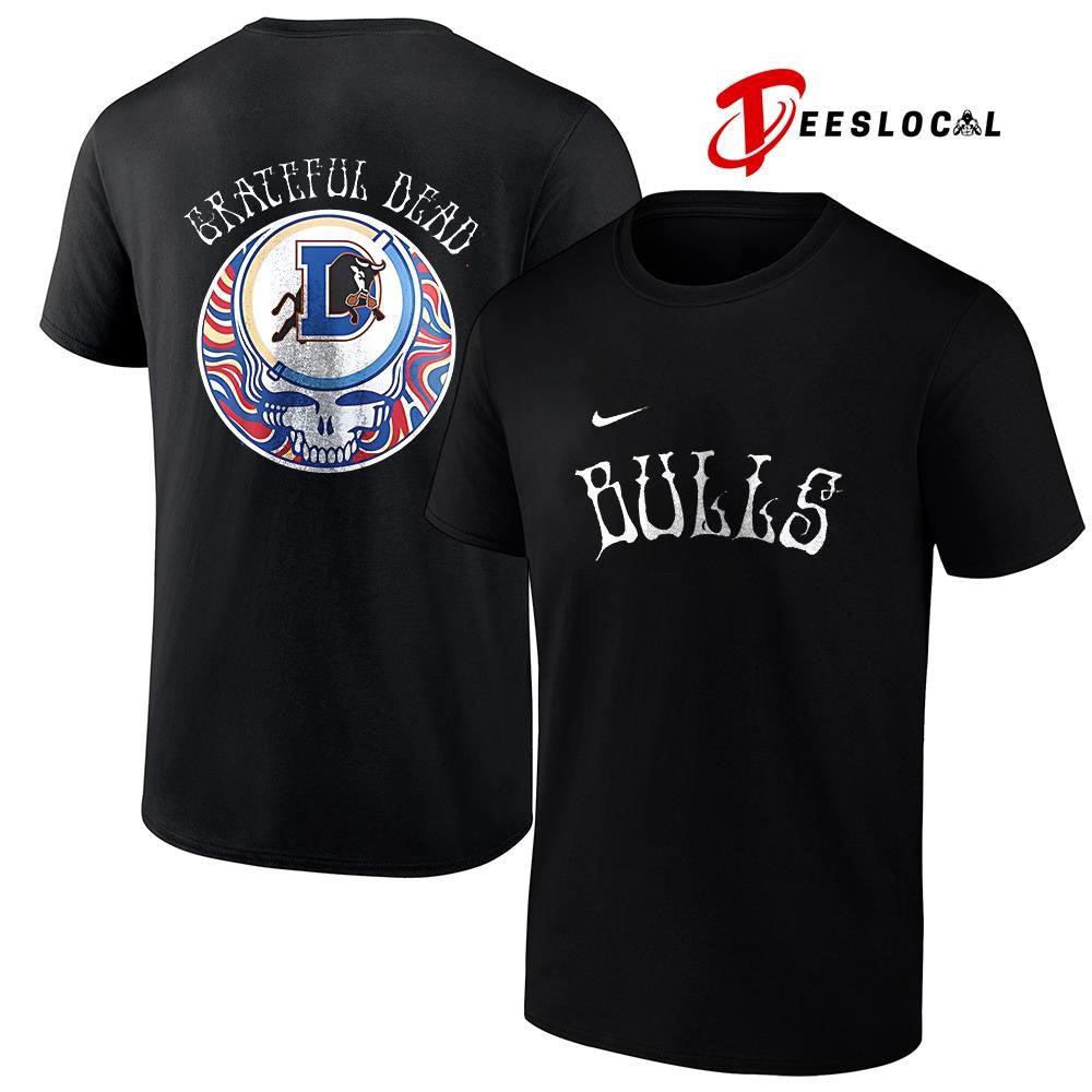 Durham Bulls x Grateful Dead Triple A logo shirt