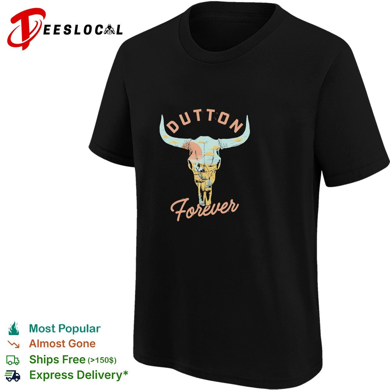 Dutton Forever bull skull shirt