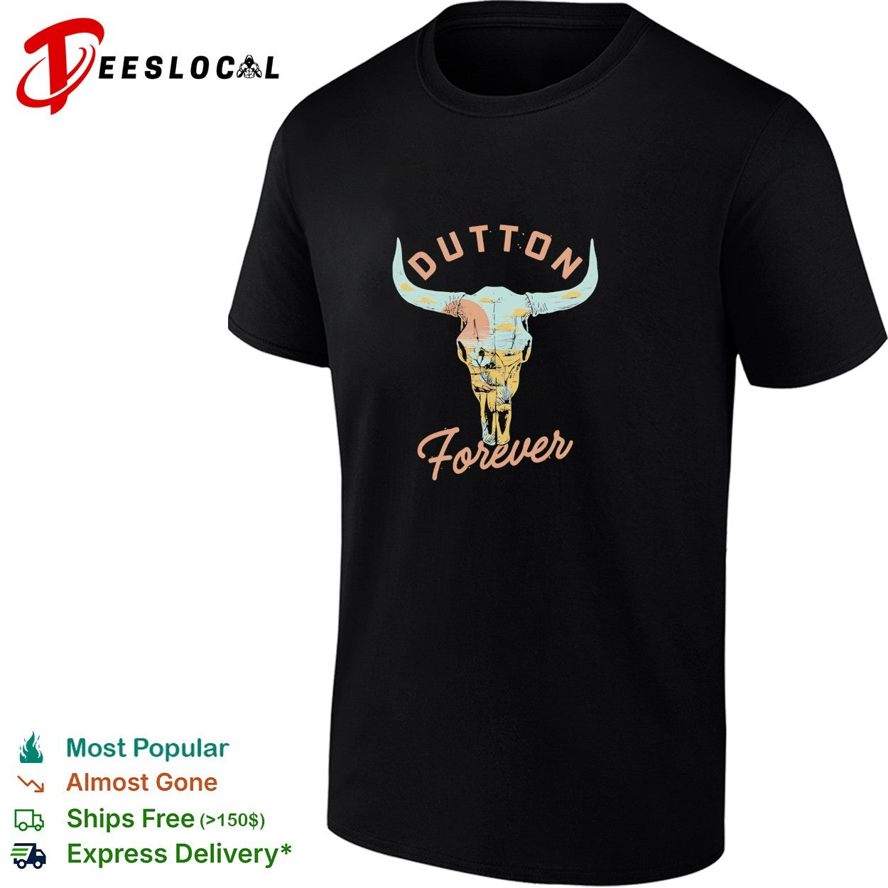 Dutton Forever bull skull shirt