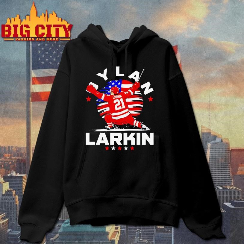 Dylan Larkin Detroit USA Flag Celebration graphic Shirt