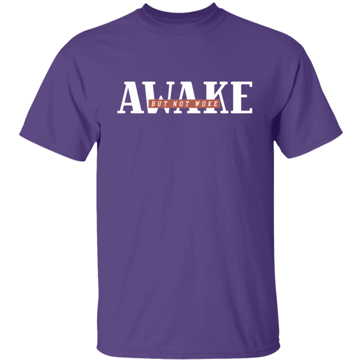 Awake But Not Woke Donald Trump Mens T Shirt - clothing by TeeHivey.com (Image 1)