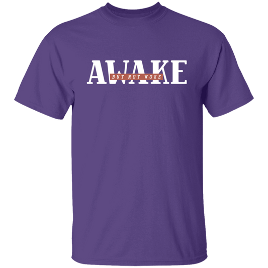 Awake But Not Woke Donald Trump Mens T Shirt - clothing by TeeHivey.com (Image 1)