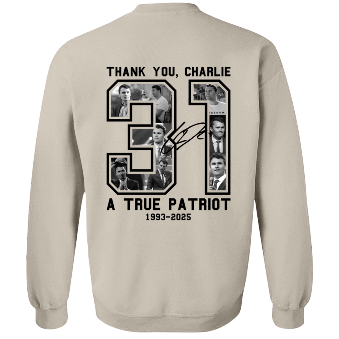 Freedom Thank You Charlie A True Patriot 31 Sweatshirt