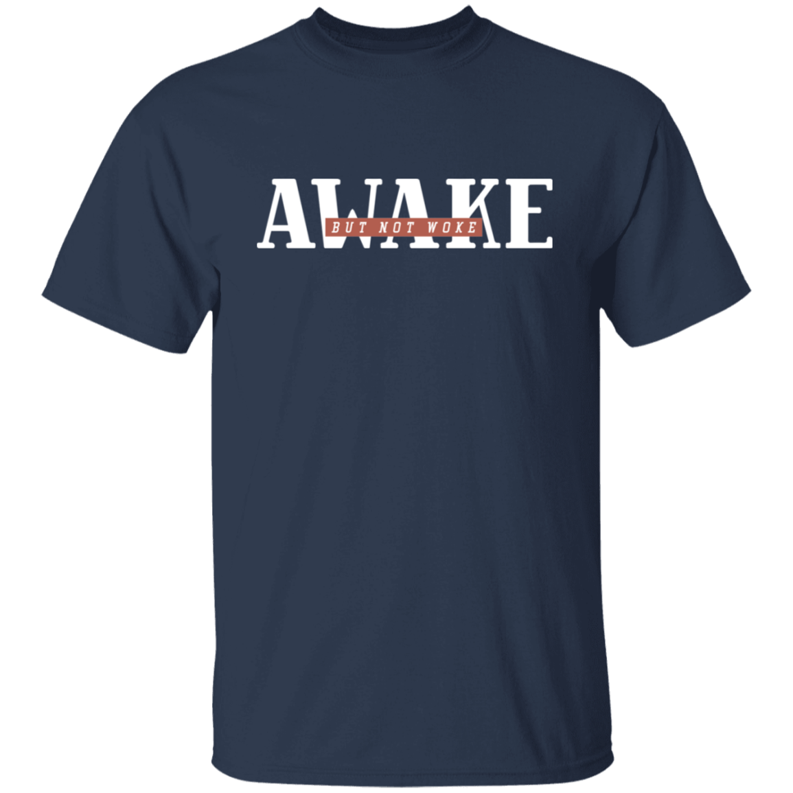 Awake But Not Woke Donald Trump Mens T Shirt - clothing by TeeHivey.com (Image 4)