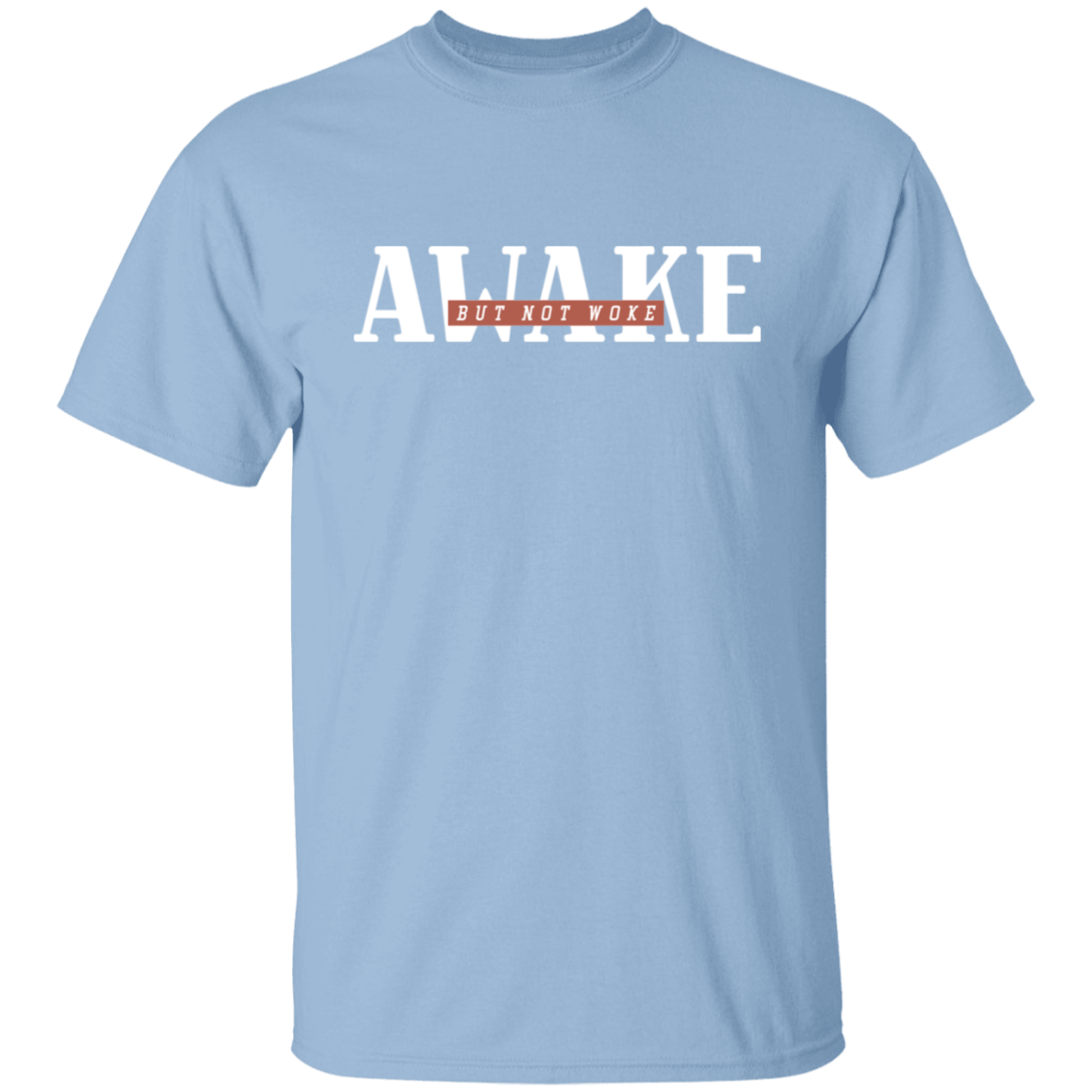 Awake But Not Woke Donald Trump Mens T Shirt - clothing by TeeHivey.com (Image 2)