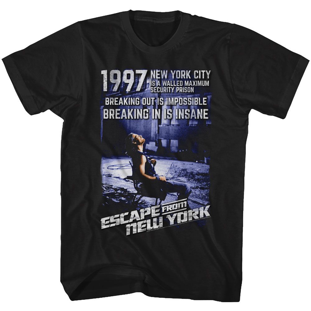 Escape From New York - Insane - Short Sleeve - Adult - T-Shirt - clothing by TeeHivey.com