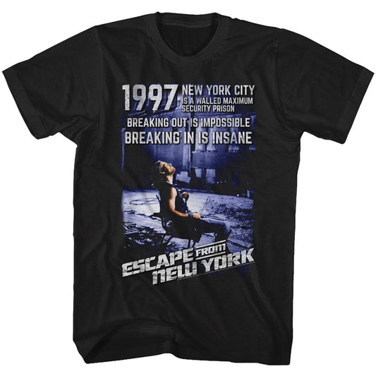 Escape From New York - Insane - Short Sleeve - Adult - T-Shirt - clothing by TeeHivey.com