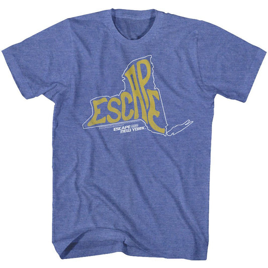 Escape From New York - Escape - Short Sleeve - Heather - Adult - T-Shirt - clothing by TeeHivey.com