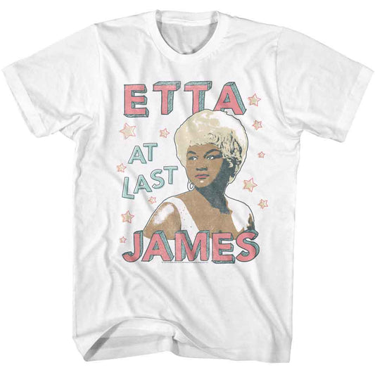 Etta James - Doodle Style - American Classics - Solid White Adult Short Sleeve T-Shirt - clothing by TeeHivey.com (Image 1)