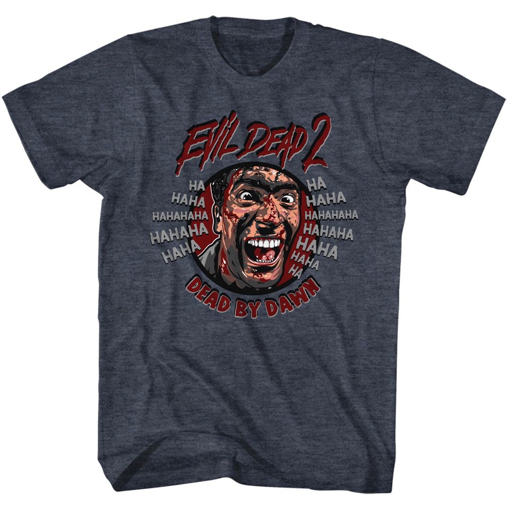 Evil Dead - Ha Hahaha - Short Sleeve - Heather - Adult - T-Shirt - clothing by TeeHivey.com