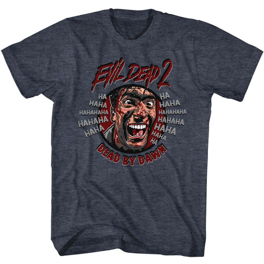 Evil Dead - Ha Hahaha - Short Sleeve - Heather - Adult - T-Shirt - clothing by TeeHivey.com