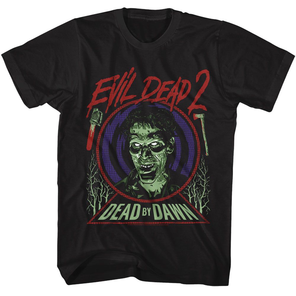 Evil Dead - Evil Ash - American Classics - Solid Black Adult Short Sleeve T-Shirt - clothing by TeeHivey.com (Image 1)