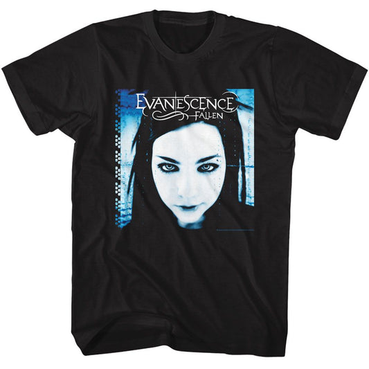 Evanescence - Fallen Album Cover - American Classics - Solid Black Adult Short Sleeve T-Shirt (Image 1)