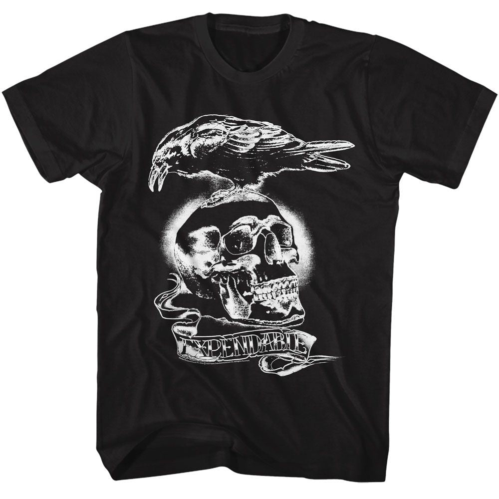 Expendables - Tattoo - American Classics - Solid Black Adult Short Sleeve T-Shirt - clothing by TeeHivey.com (Image 1)
