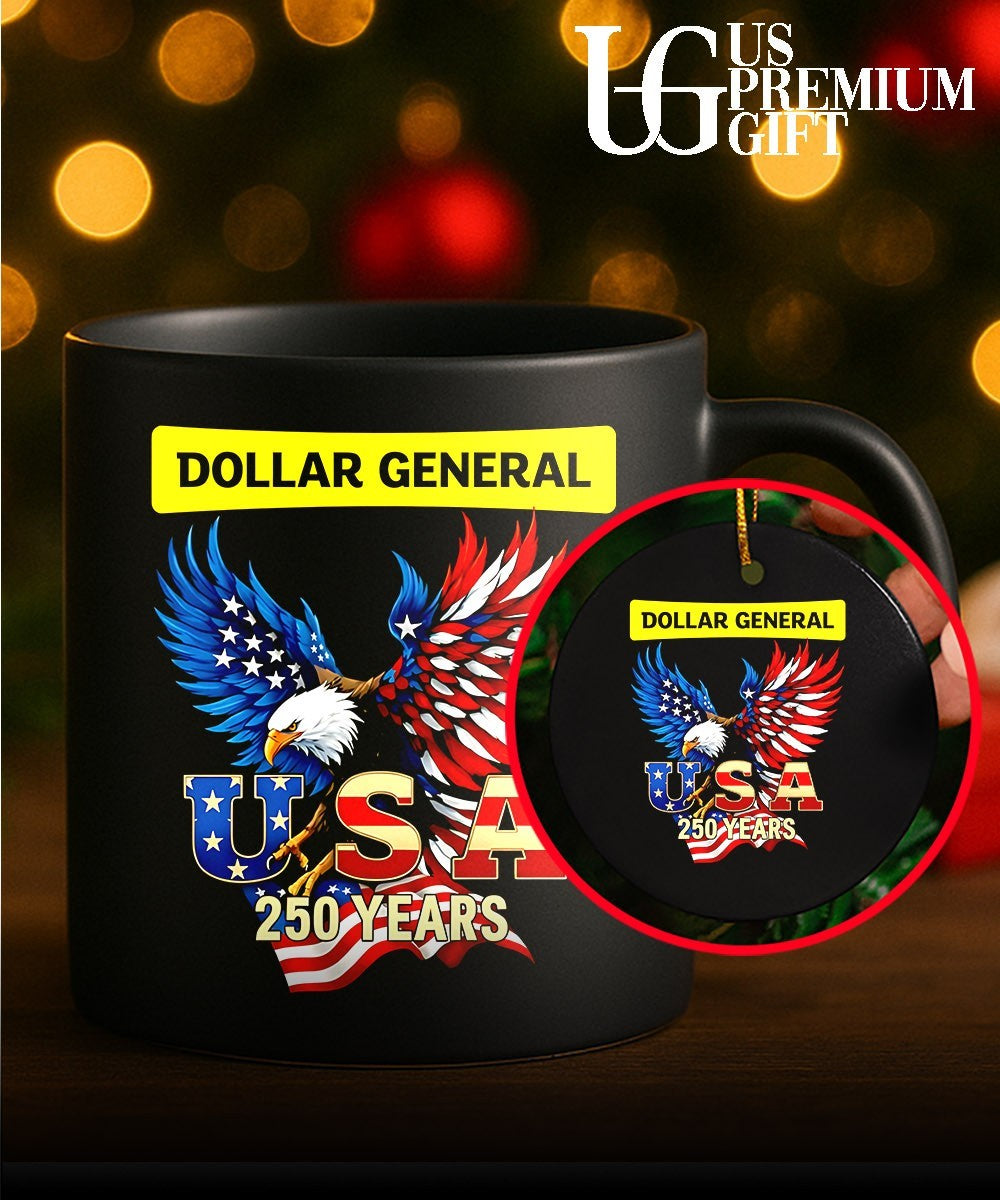 Eagle Dollar General 250 Years Of America USA flag shirt