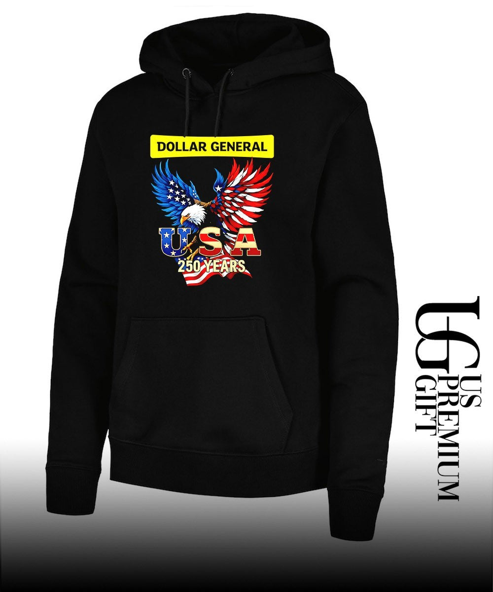 Eagle Dollar General 250 Years Of America USA flag shirt