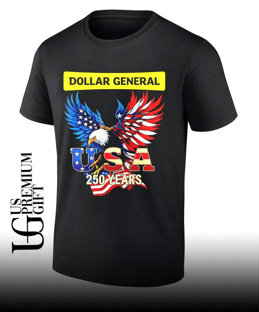 Eagle Dollar General 250 Years Of America USA flag shirt