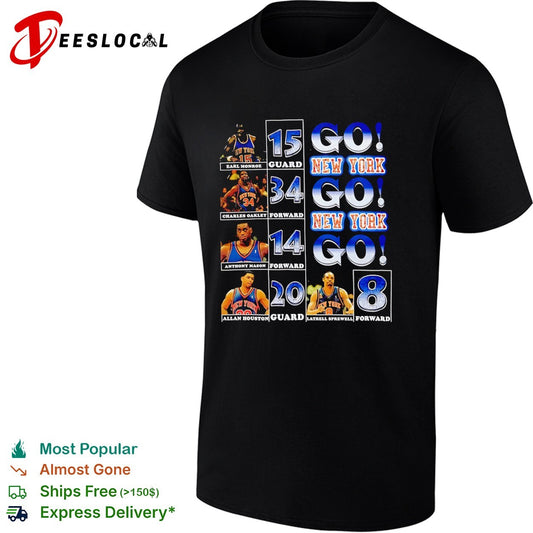 Earl Monroe Charles Oakley Anthony Mason Allan Houston Latrell Sprewell Knicks shirt