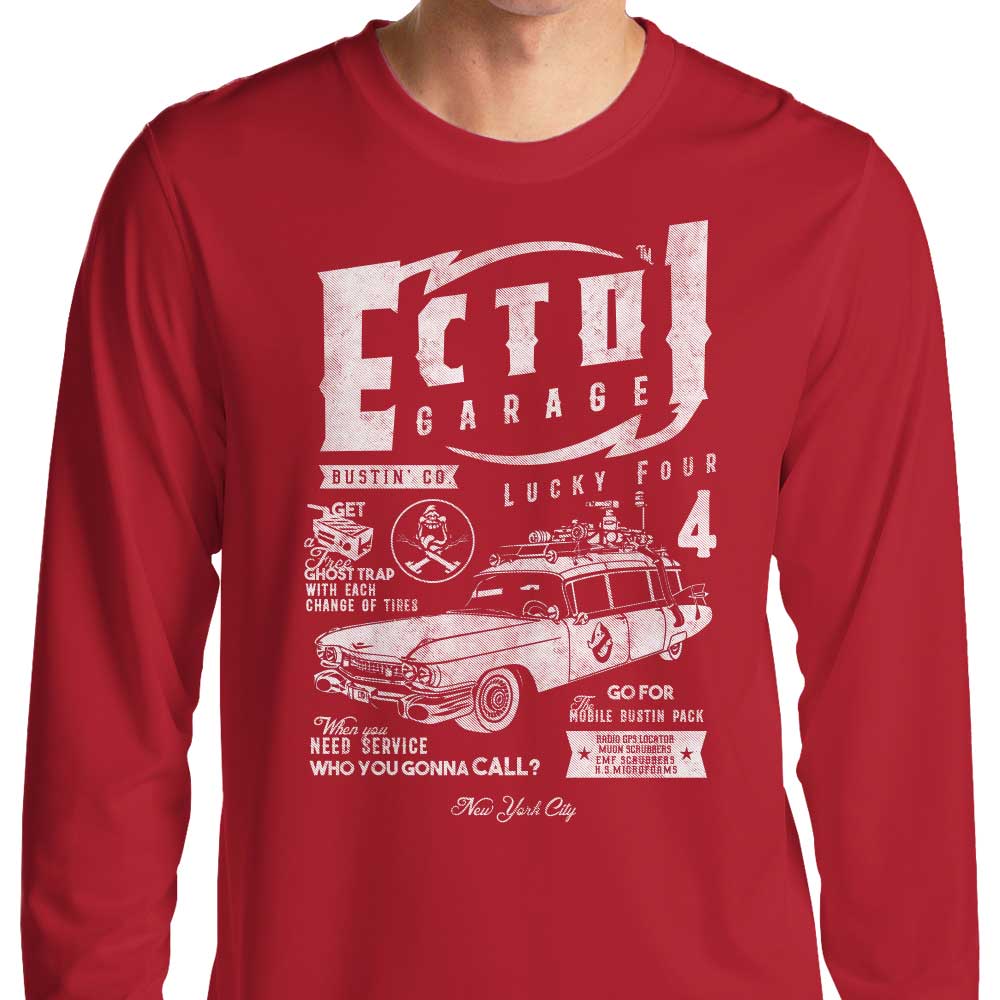 Ecto-1 Garage - Long Sleeve T-Shirt