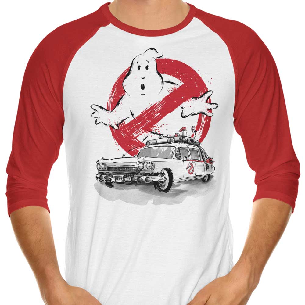 Ecto Sumi-e - 3/4 Sleeve Raglan T-Shirt