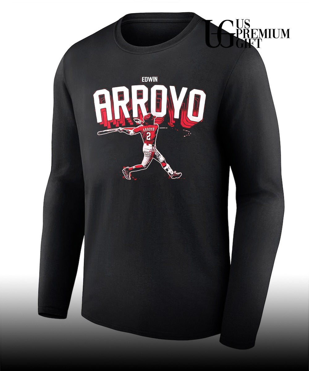 Edwin Arroyo Showtime player Cincinnati Reds baseball signature shirt