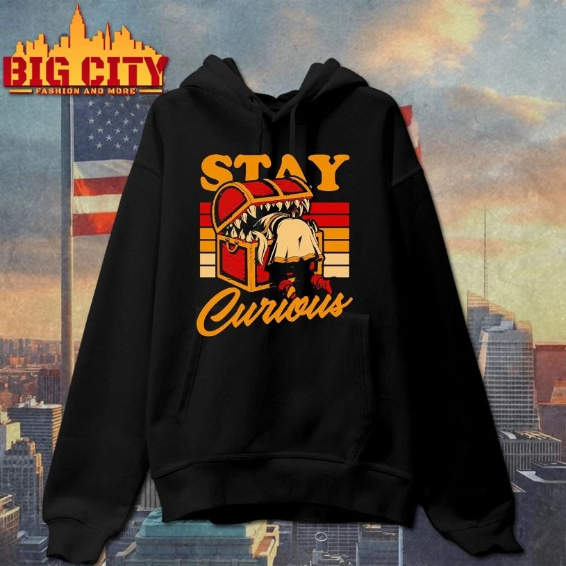 Elf Anime Treasure stay curious T-shirt