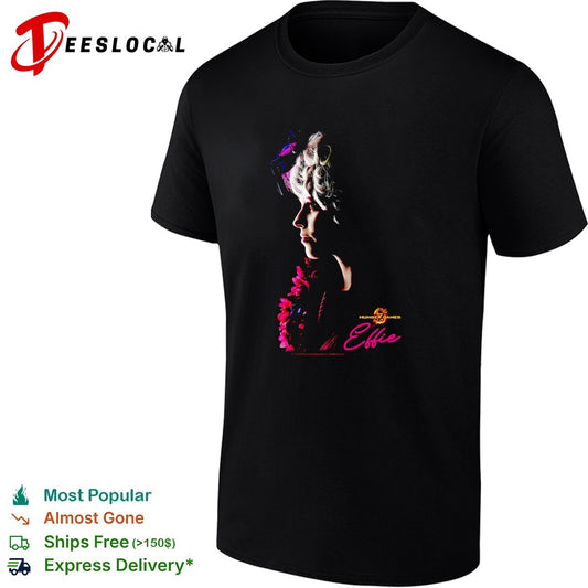 Ellie glamour woman portrait curly hair poster shirt