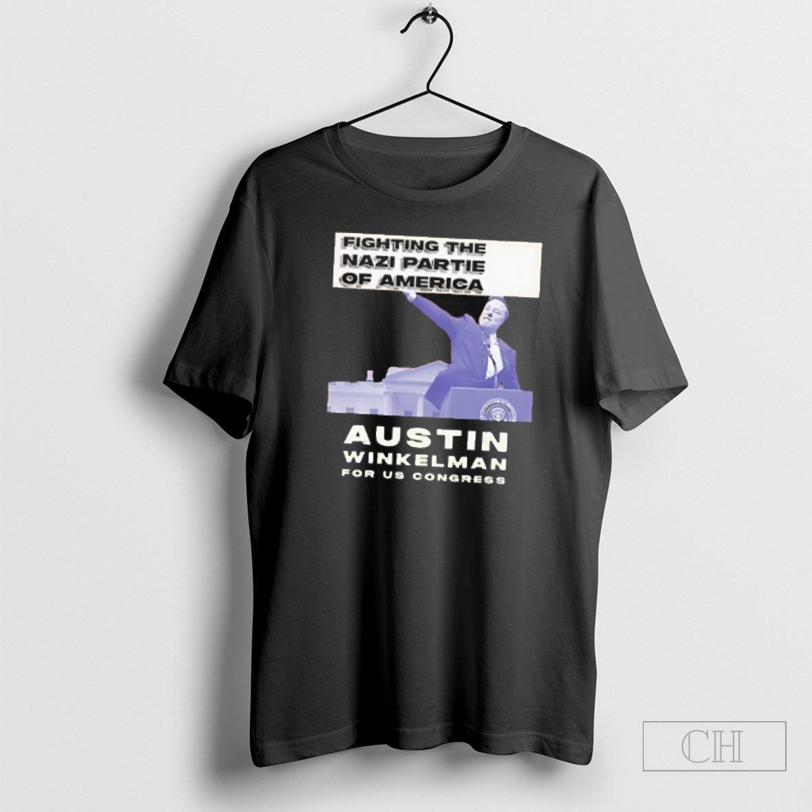 Elon Musk Fighting The Nazi Partie Of America Austin Winkelman For Us Congress Shirt