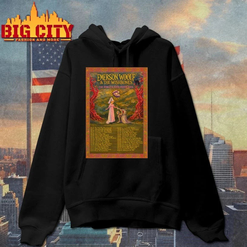 Emerson Woolf And The Wishbones The World Is Your Oyster 2026 Shows Poster T-shirt