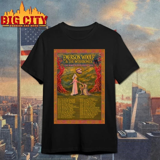 Emerson Woolf And The Wishbones The World Is Your Oyster 2026 Shows Poster T-shirt