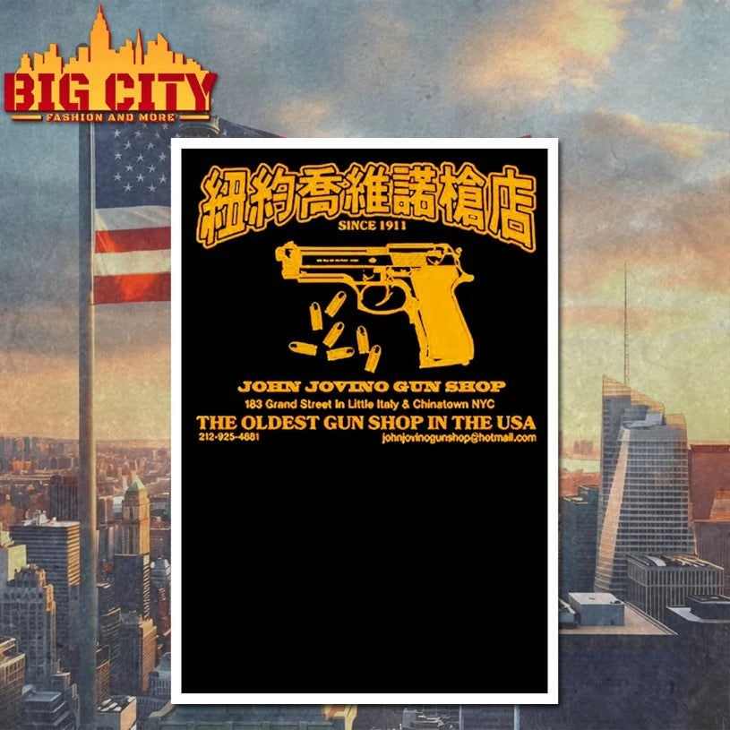 Emily Ratajkowski New York John Jovino Gun Shop T-shirt