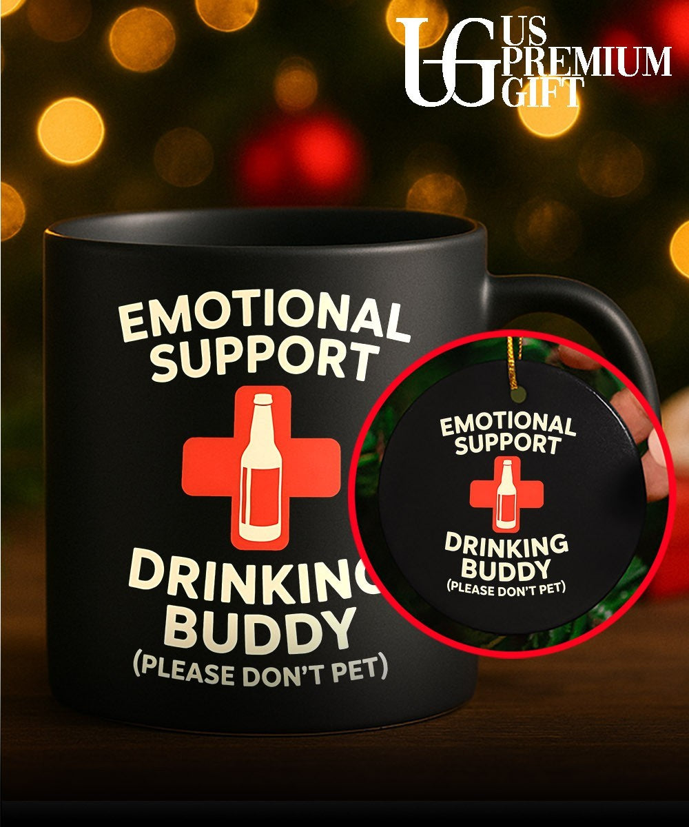 Emotional support drinking buddy shirt