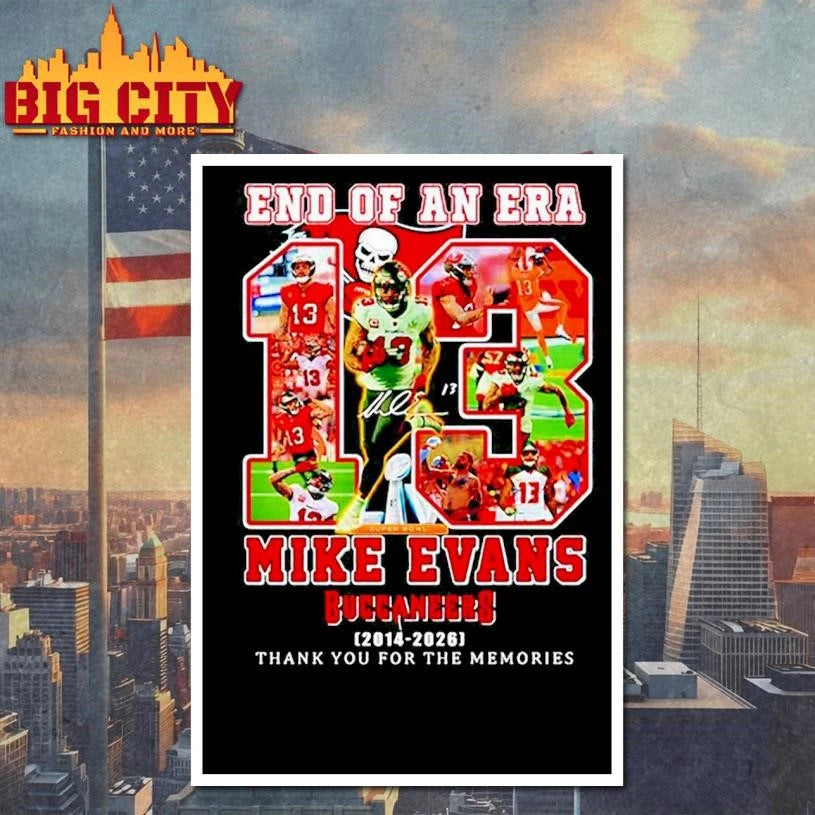 End Of An Era Mike Evans Tampa Bay Buccaneers 2014 2026 thank you for the memories Shirt