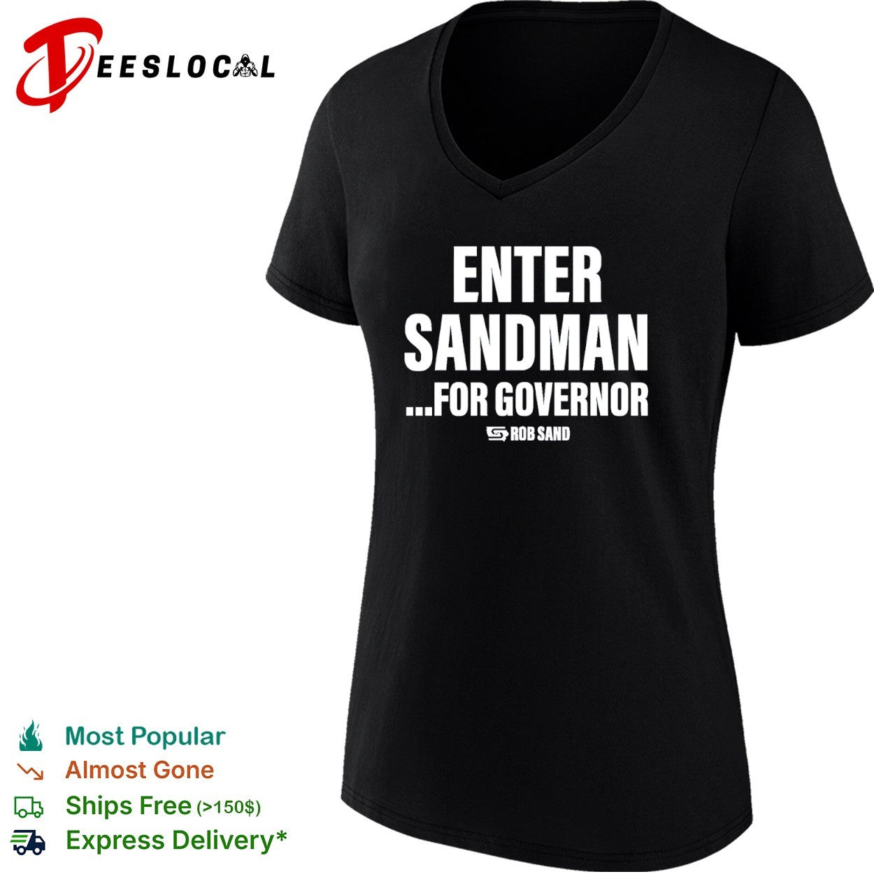 Enter Sandman for Governor Rob Sand shirt