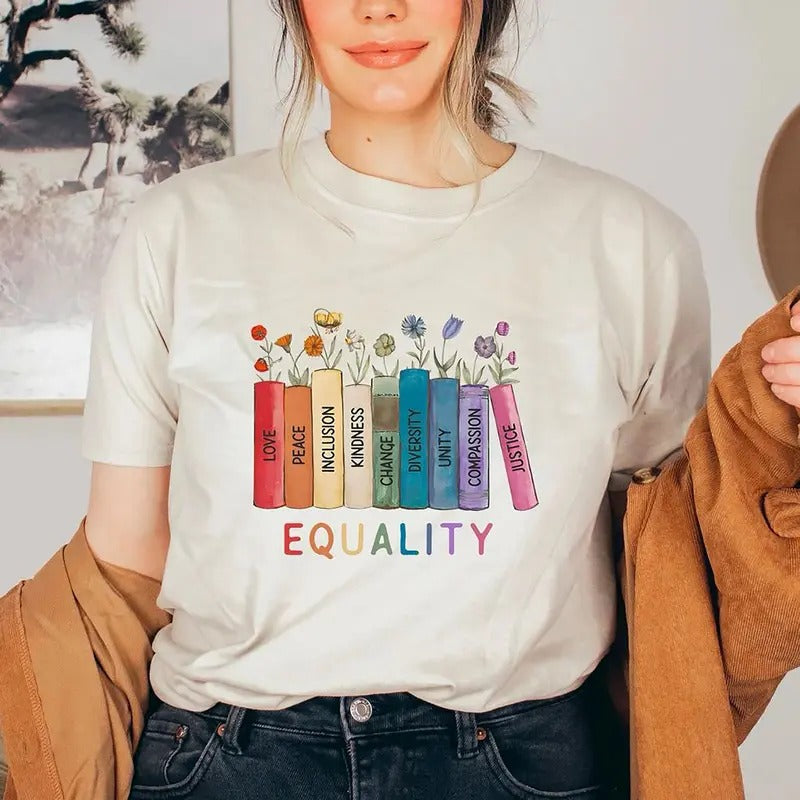Equal Rights Shirt, Human Rights T-shirt, Equality Tee, Social Justice TShirt, Peace Love Sweatshirt, Diversity Tee,...