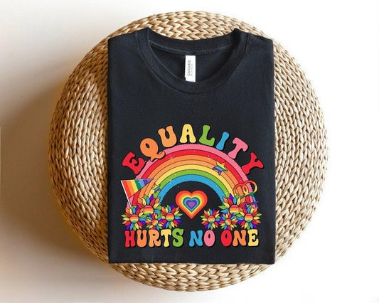 Equality Hurts No One Shirt, Black Lives Matter, Equal Rights, Pride Shirt, LGBT Shirt, Social Justice,Human Rights, Anti Racism, Gay Pride style 03