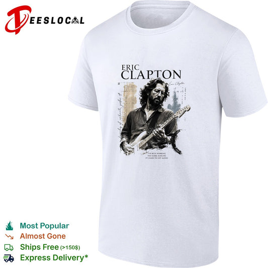 Eric Clapton portrait I’ve been working too hard darling shirt