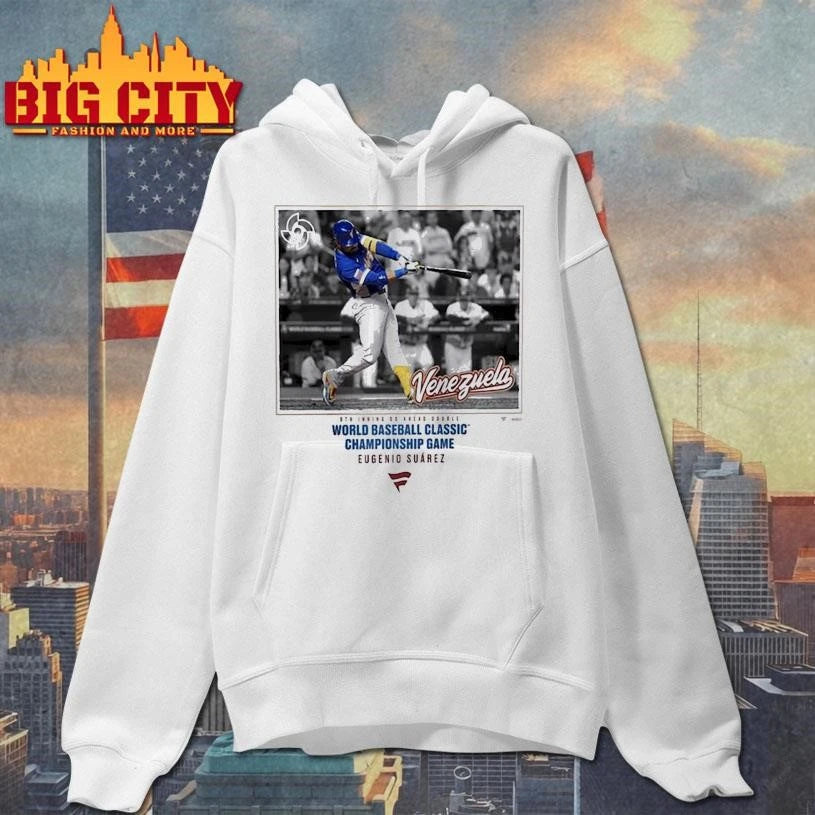Eugenio Suárez Venezuela Baseball Eugenio Suarez White 2026 World Baseball Classic Go Ahead Picture Shirt