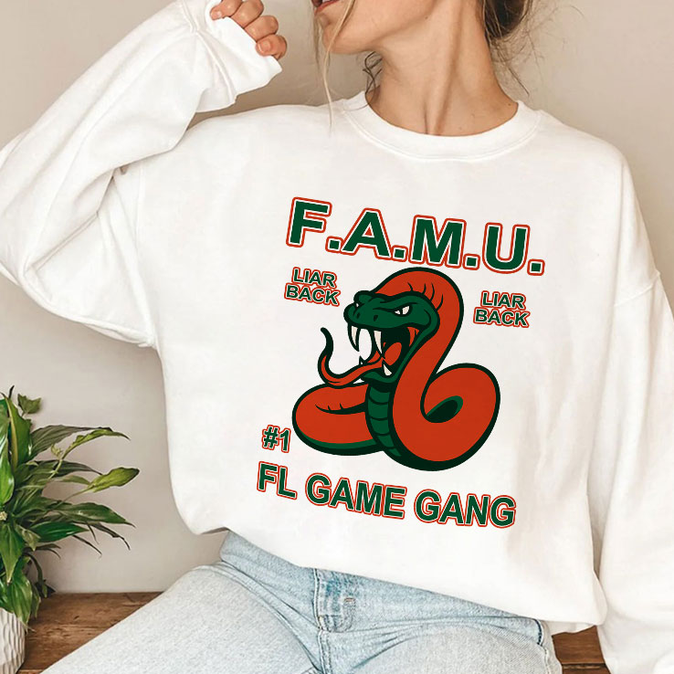 F.A.M.U Liar Back FL Game Gang Rattle The Game T Shirt