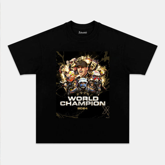 F1 MAX VERSTApPEN FOUR-TIME WORLD CHAMPION TEE